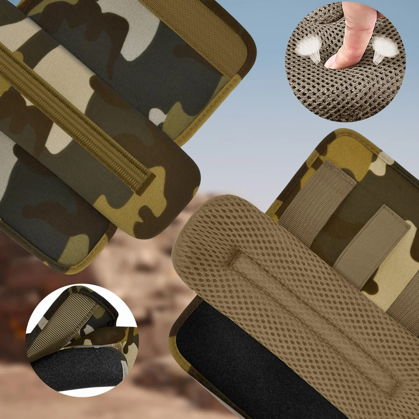 ZINZ Spalline Larghe Universali con Cuscino Ultra Spesso per Borsa da Viaggio 2 Pezzi
