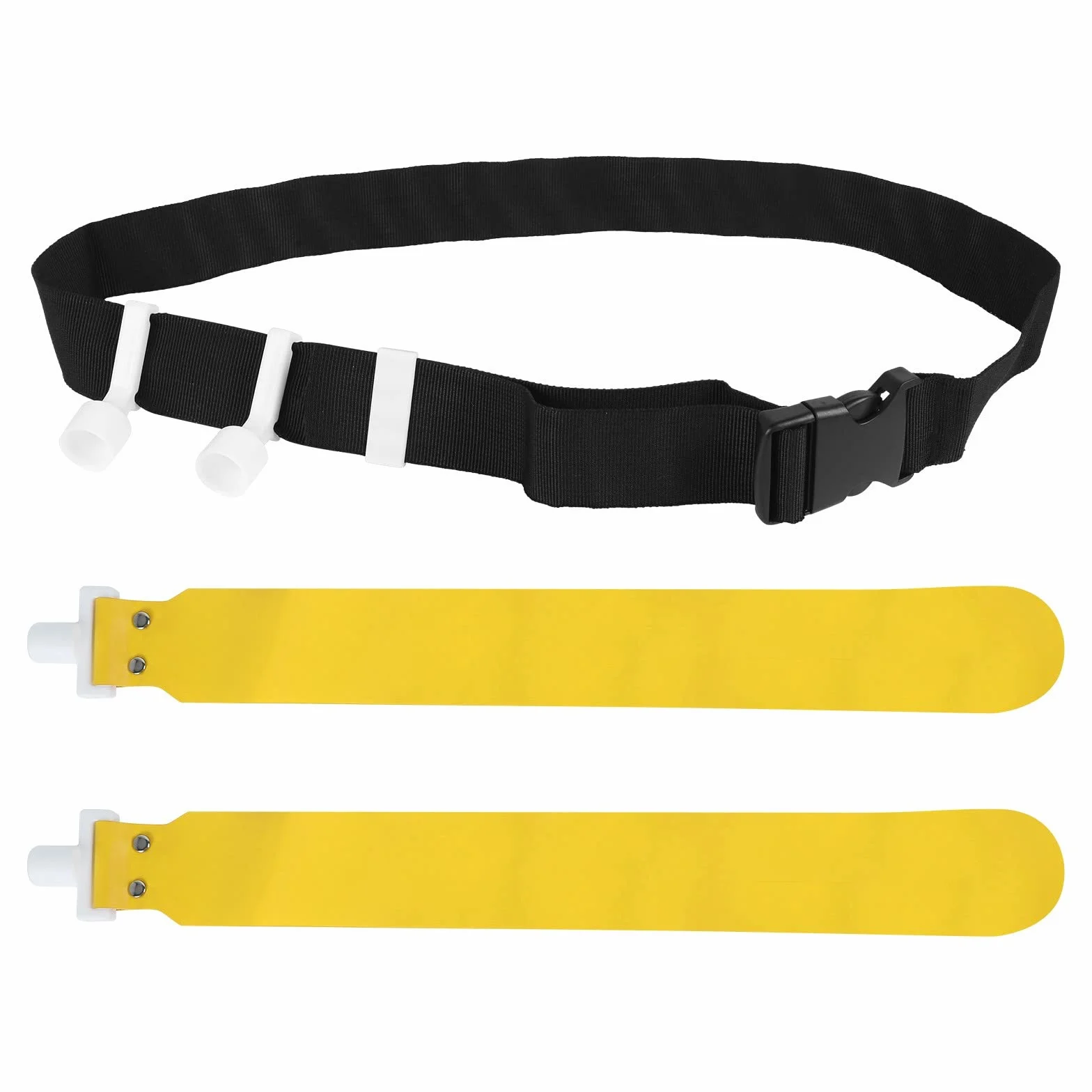 DONGKER Flag Football Belts, PVC Waist Belt 2 Flags Release Buckle per Allenamento