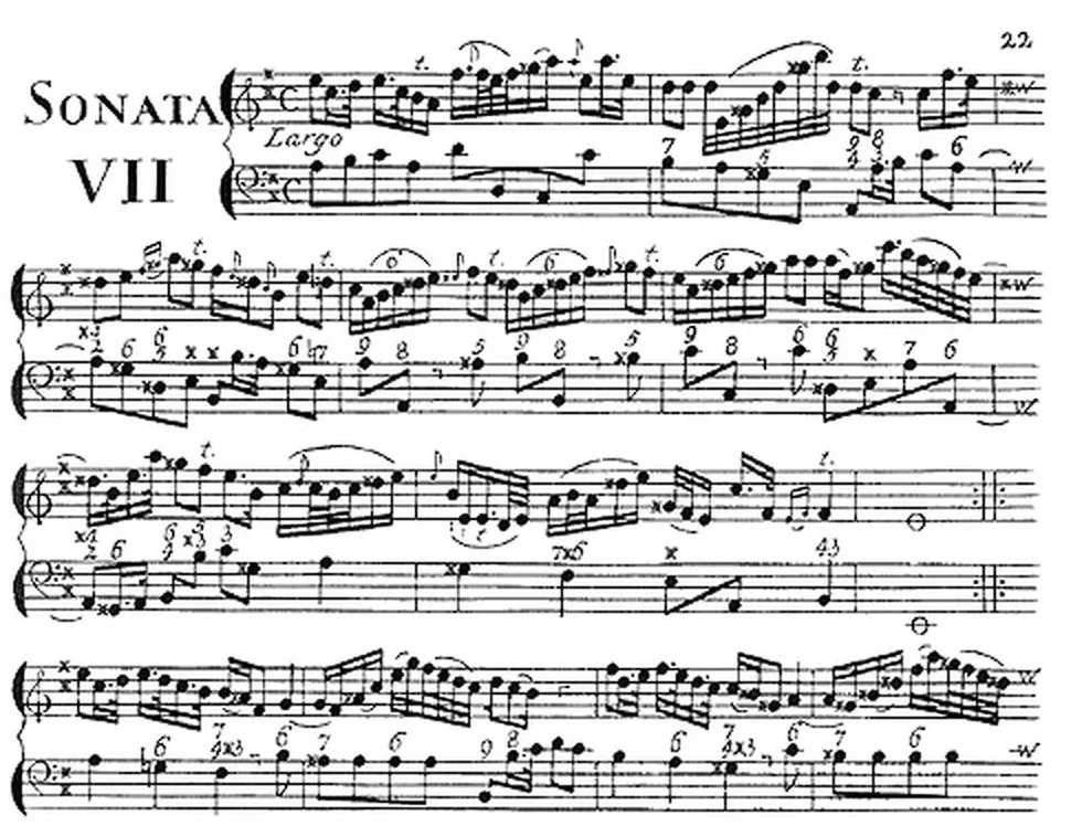 XII sonate a flauto traversiere solo e basso, Opera seconda