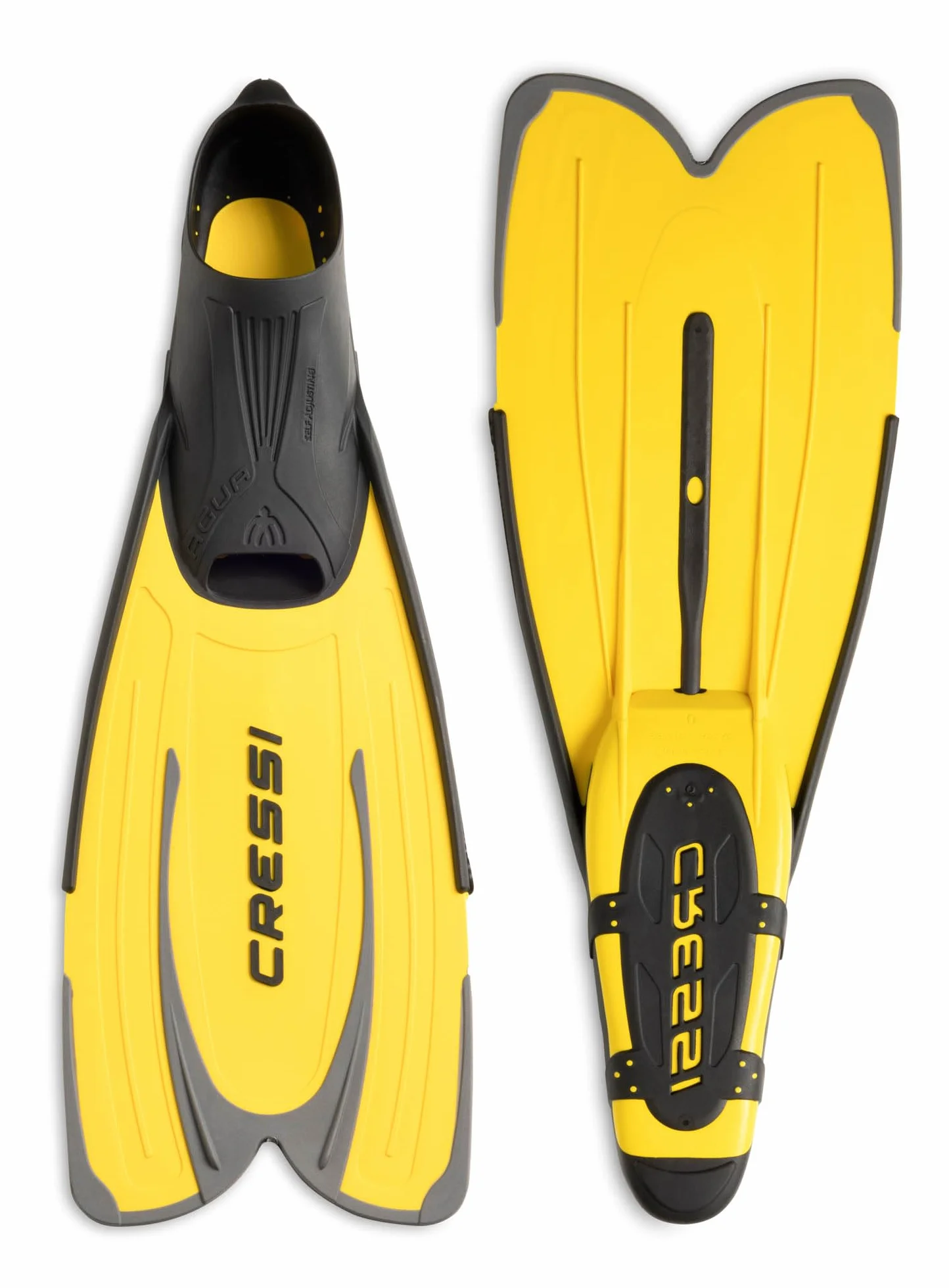 CRESSI Agua Pinne a Scarpetta Leggere per Snorkeling Nuoto e Attività Acquatiche con Calzata Automatica Morbida in Termo-Gomma e Pinna Reattiva – Design Italiano Prodotto in Italia