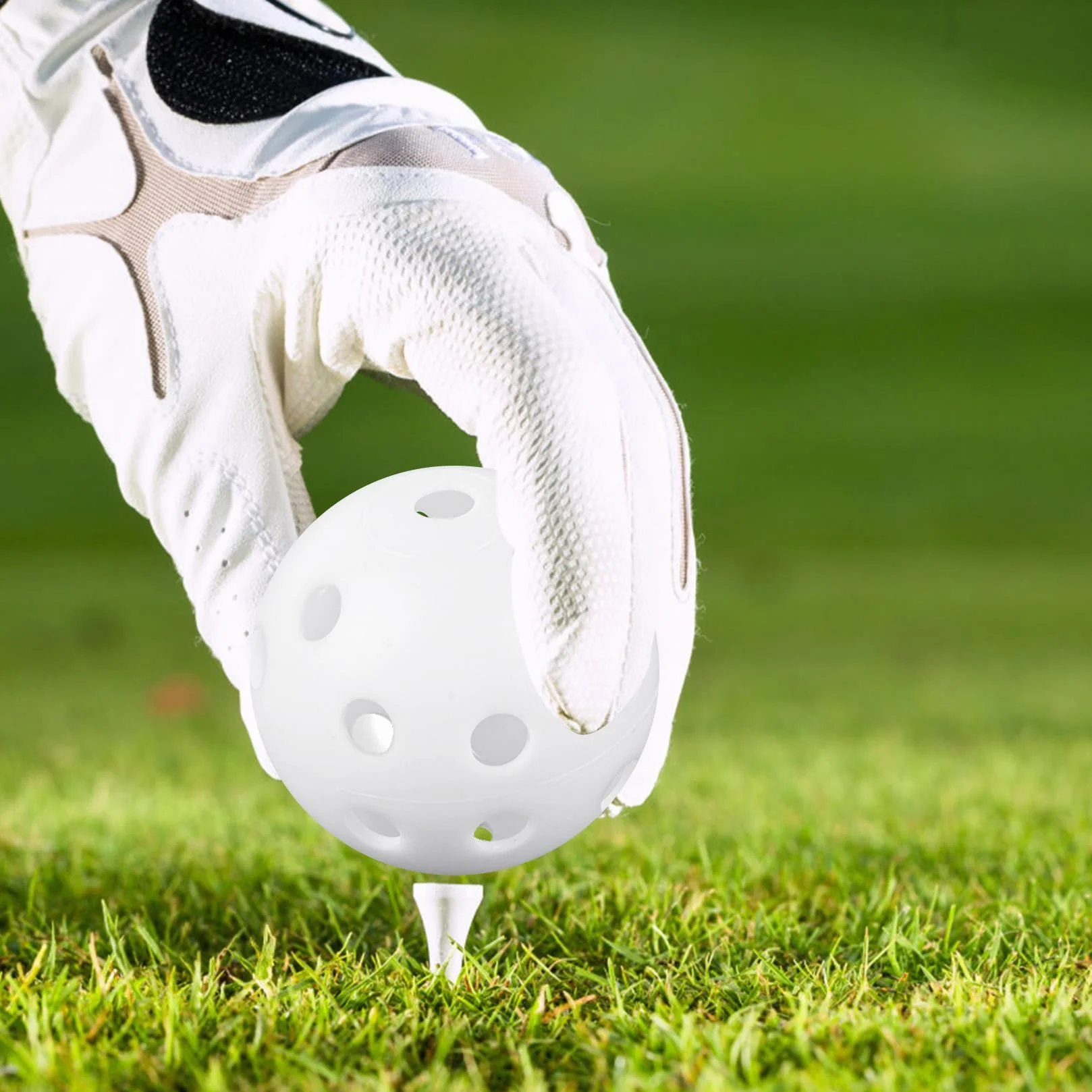 Palline da Golf per Pratica 28 Pezzi, Vuote in Plastica 40 mm per Flusso Aria