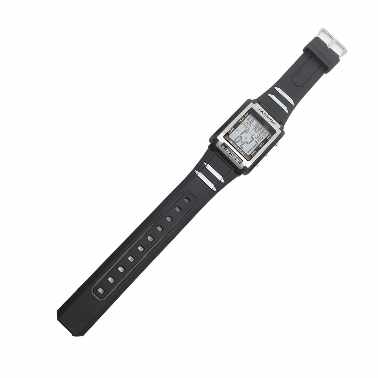 Orologio Sportivo Digitale, Orologio da Nuoto Impermeabile, Orologio Polso Cronografo Rettangolare Esterni Orologio Digitale Multifunzionale a Grande Schermo per Escursioni Corsa