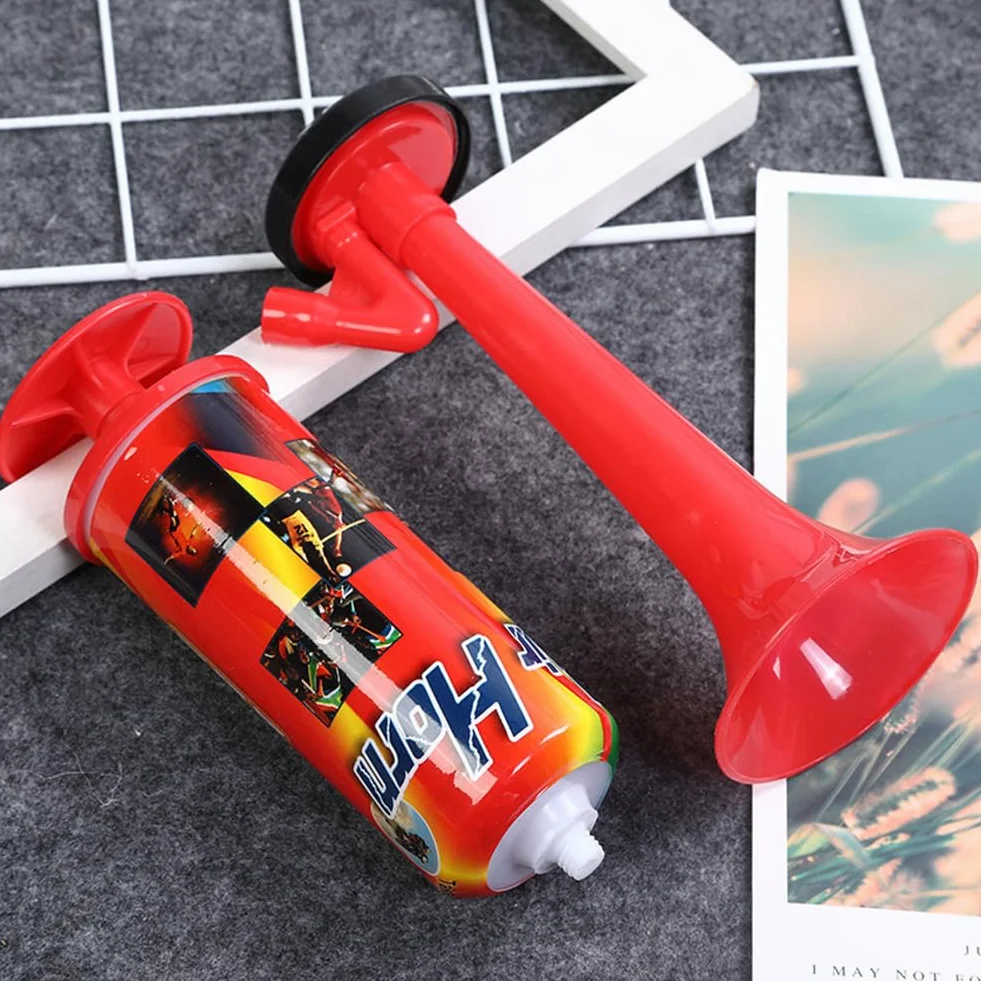 Cerioll Tromba da Stadio, Trombetta da Stadio Manuale, Air Horn per Partite di Calcio, Air Horns Signalhorn, per Partite di Calcio, Eventi Sportivi, Celebrazioni, Rosso
