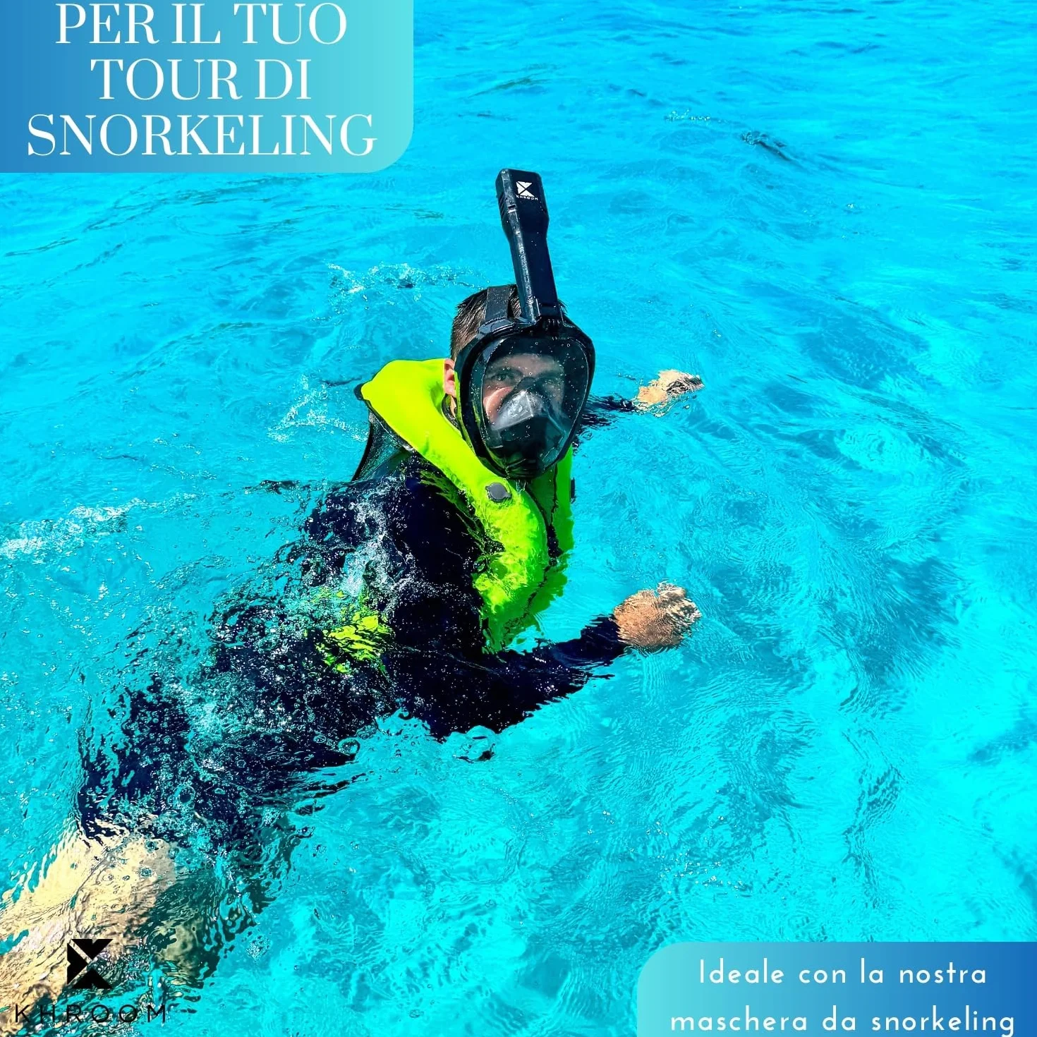 Gilet da snorkeling gonfiabile Khroom per Adulti 150–210 cm fino a 100 kg Kayak SUP