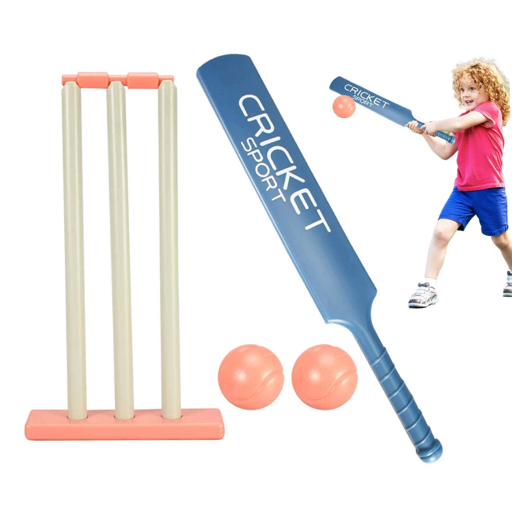 Yeory Set da Cricket per Bambini, Kit con Mazza ABS, Regalo di Cortile