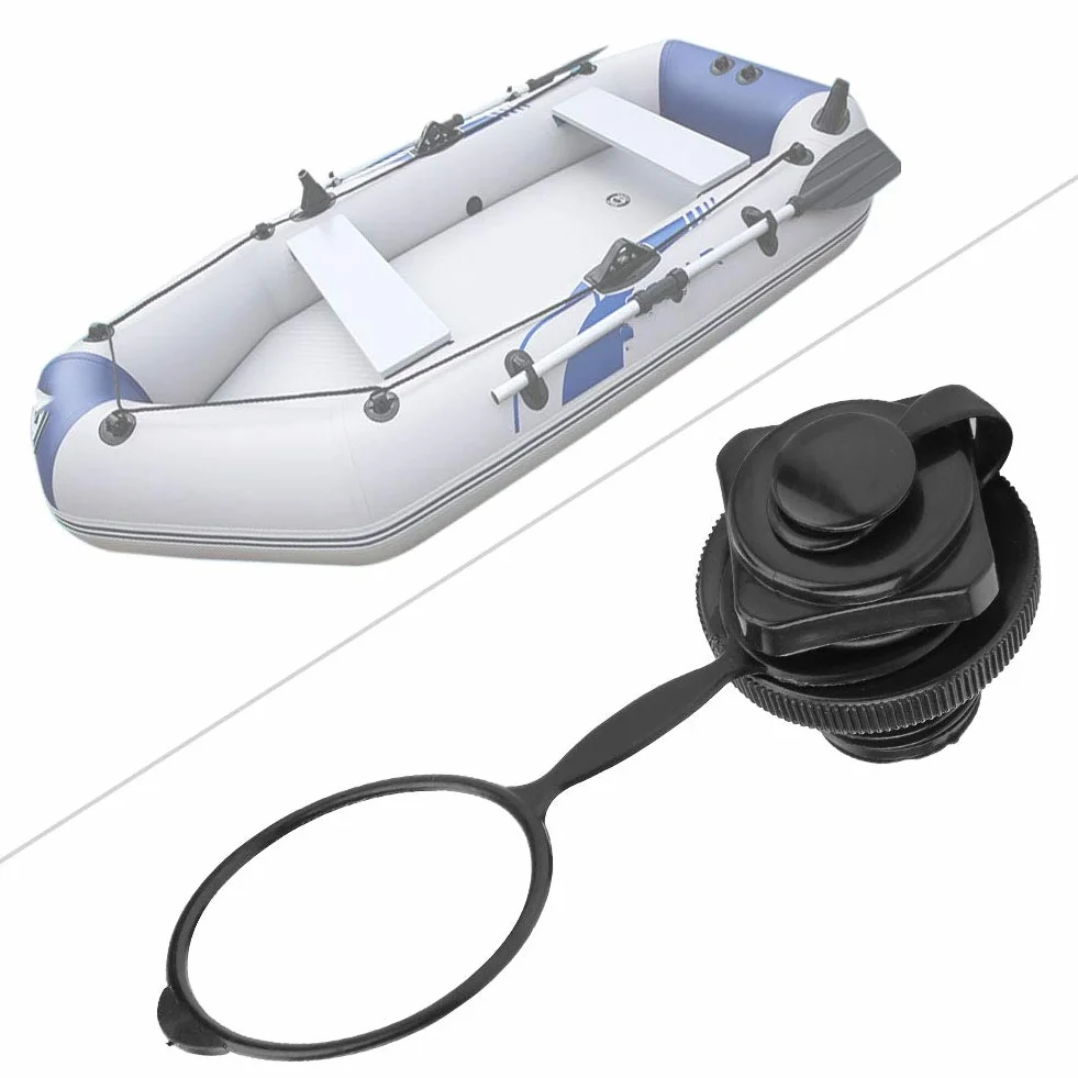 Valvola dell'Aria Gonfiabile da 24 Mm per Barca, Ricambio Bouchon Spa, KIMISS Plastica Nera 22 Mm